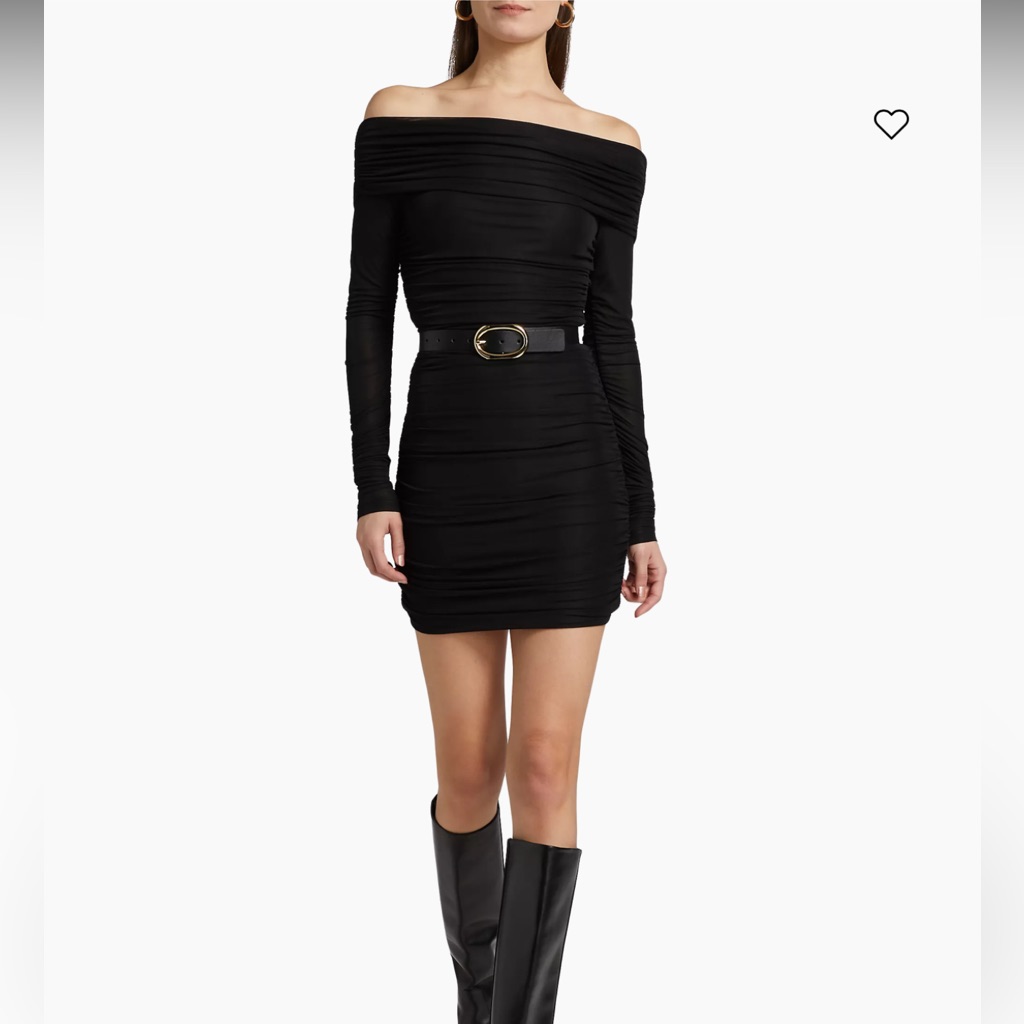 Nwt Ronny Kobo Women's Eidis Off The Shoulder Mini Dress